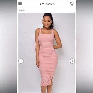 Emprada Pink Bodycon Dress